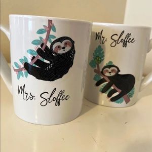 Mr & Mrs Sloffee mugs